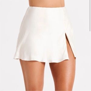 Meshki Hartley satin skirt